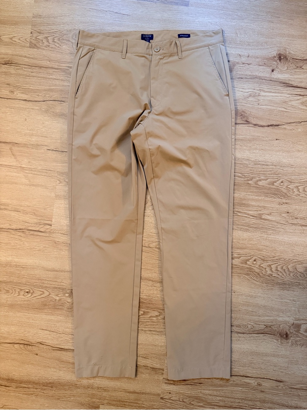 J. Crew Straight-Fit Tech Pant Light Khaki Size 33x32